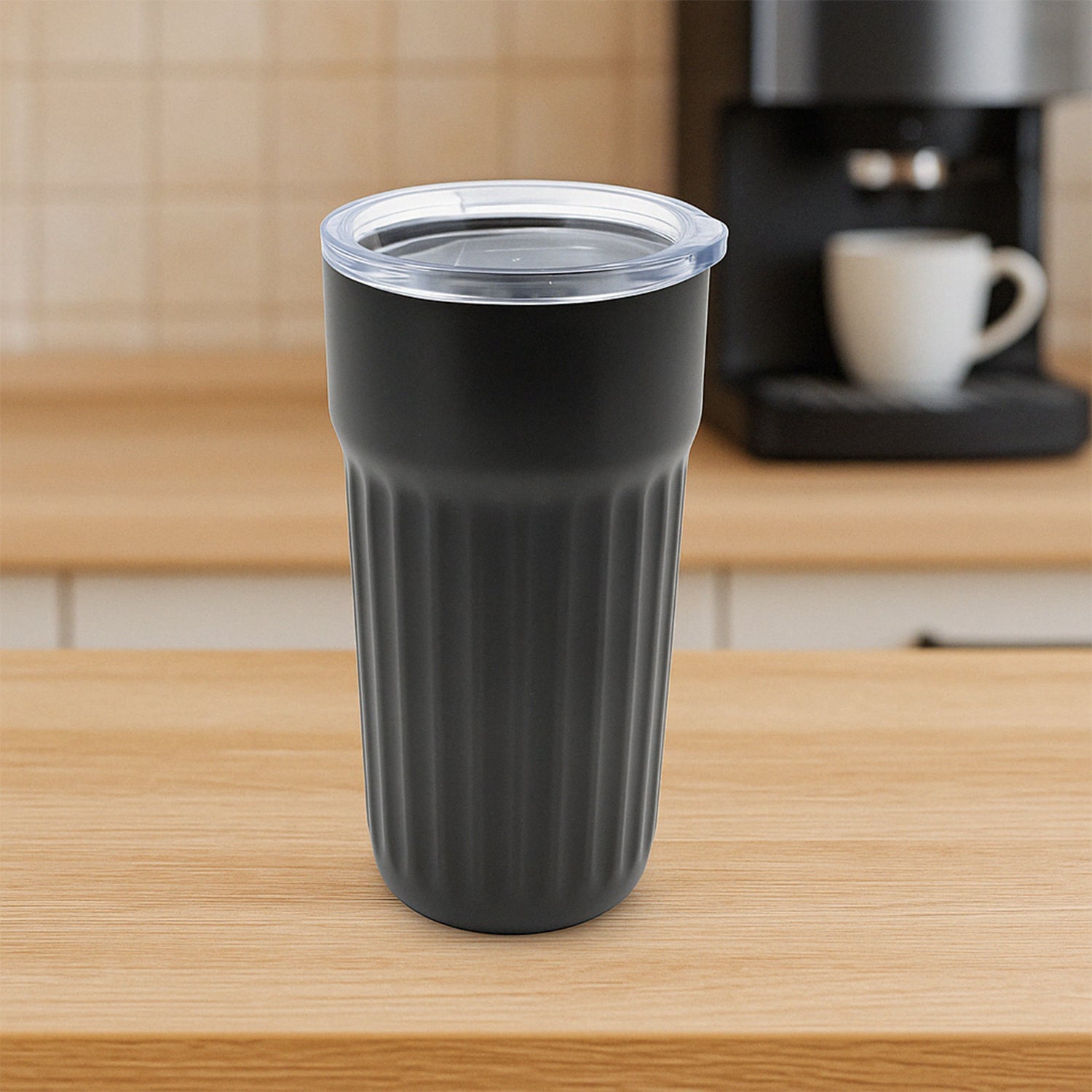 Stainless Steel Vacuum Insulated Travel Mug with Lid (1 Pc) - Coffee, Tea Stainless Steel Vacuum Insulated Travel Mug with Lid (1 Pc) - Coffee, Tea